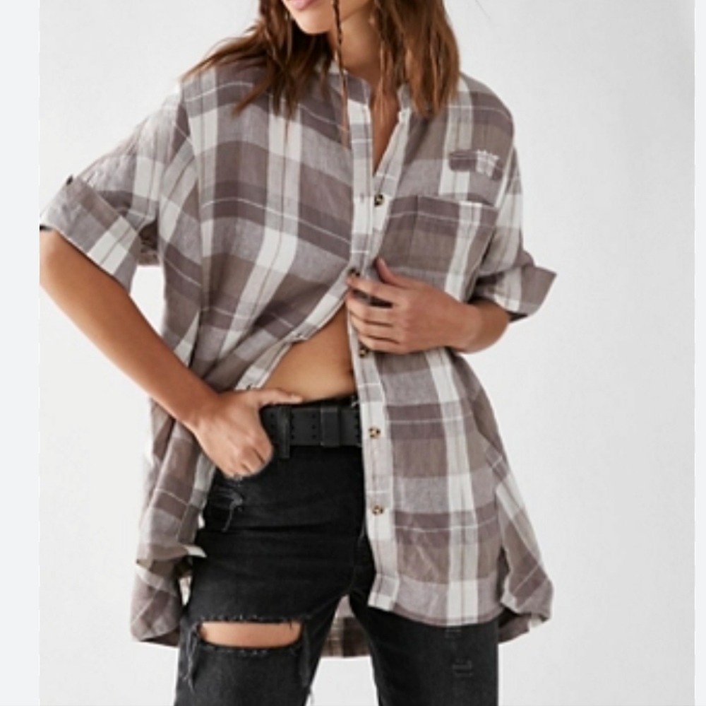 Free People We The Free Summer Serenade Linen Top NWOT - Picture 1 of 10